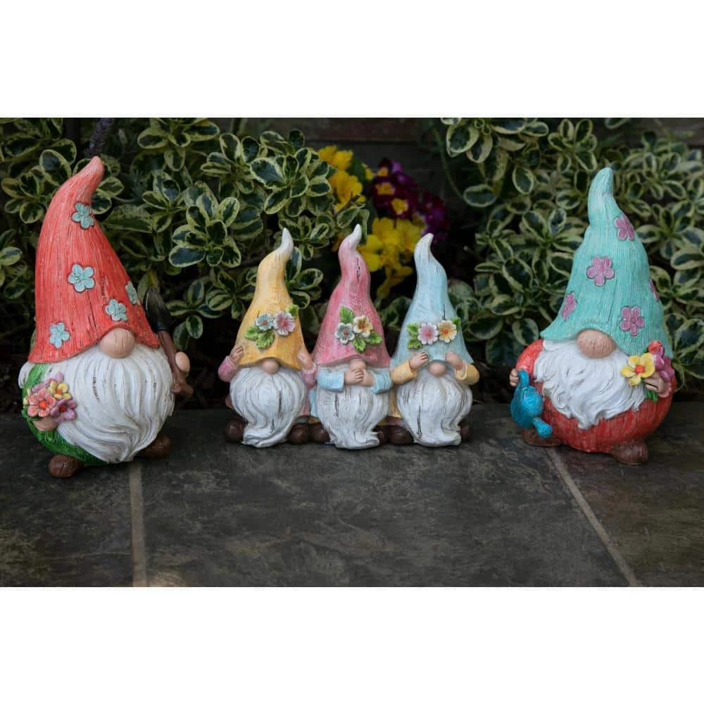 Exhart Pastel Hear No, Speak No, See No Evil, 7.5 in. x 6.5 in. Gnomes Garden Statue 9 Exhart Pastel Hear No, Speak No, See No Evil, 7.5 in. x 6.5 in. Gnomes Garden Statue - Image 7