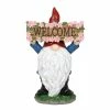 Exhart Solar Hand Painted with a Pink Flowered Welcome Sign, 7 in. x 11.5 in. Gnome Garden Statue 1 Exhart Solar Hand Painted with a Pink Flowered Welcome Sign, 7 in. x 11.5 in. Gnome Garden Statue -Cheap Good Directions Store exhart garden statues 72844 rs 64 1000