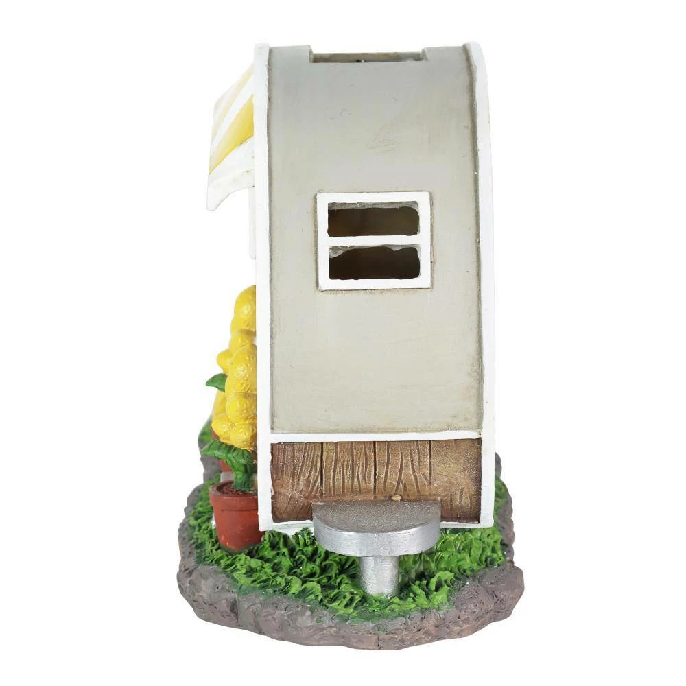 Exhart Solar Hand Painted Lemonade Camping Trailer, 9.5 in. x 6 in. Garden Statue 4 Exhart Solar Hand Painted Lemonade Camping Trailer, 9.5 in. x 6 in. Garden Statue - Image 2