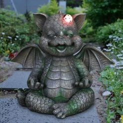 Exhart Solar Dragon with LED Lady Bug, 11 in. x 10 in. Garden Statue 19 Exhart Solar Dragon with LED Lady Bug, 11 in. x 10 in. Garden Statue -Cheap Good Directions Store exhart garden statues 72887 rs 31 1000