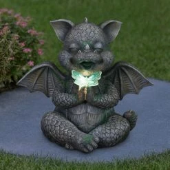 Exhart Solar Dragon with LED Butterfly, 11 in. x 10 in. Garden Statue 19 Exhart Solar Dragon with LED Butterfly, 11 in. x 10 in. Garden Statue -Cheap Good Directions Store exhart garden statues 72888 rs 31 1000