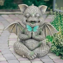 Exhart Solar Dragon with LED Butterfly, 11 in. x 10 in. Garden Statue 13 Exhart Solar Dragon with LED Butterfly, 11 in. x 10 in. Garden Statue -Cheap Good Directions Store exhart garden statues 72888 rs c3 1000