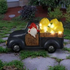 Exhart Solar Hand Painted Driving a Lemon Truck, 10 in. x 6 in. Gnome Garden Statue 19 Exhart Solar Hand Painted Driving a Lemon Truck, 10 in. x 6 in. Gnome Garden Statue -Cheap Good Directions Store exhart garden statues 72890 rs 31 1000