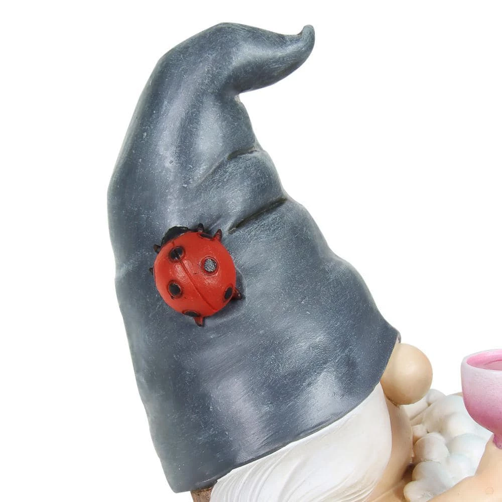 Exhart Hand Painted Girl in a Bubble Bath with LED lights on a Battery Operated Timer, 7.5 in. x 7.5 in. Gnome Garden Statue 9 Exhart Hand Painted Girl in a Bubble Bath with LED lights on a Battery Operated Timer, 7.5 in. x 7.5 in. Gnome Garden Statue - Image 7