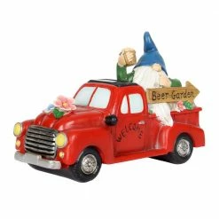 Exhart Solar Hand Painted Beer Garden Red Truck, 10 in. x 7 on. Gnome Garden Statue 18 Exhart Solar Hand Painted Beer Garden Red Truck, 10 in. x 7 on. Gnome Garden Statue -Cheap Good Directions Store exhart garden statues 72911 rs 44 1000