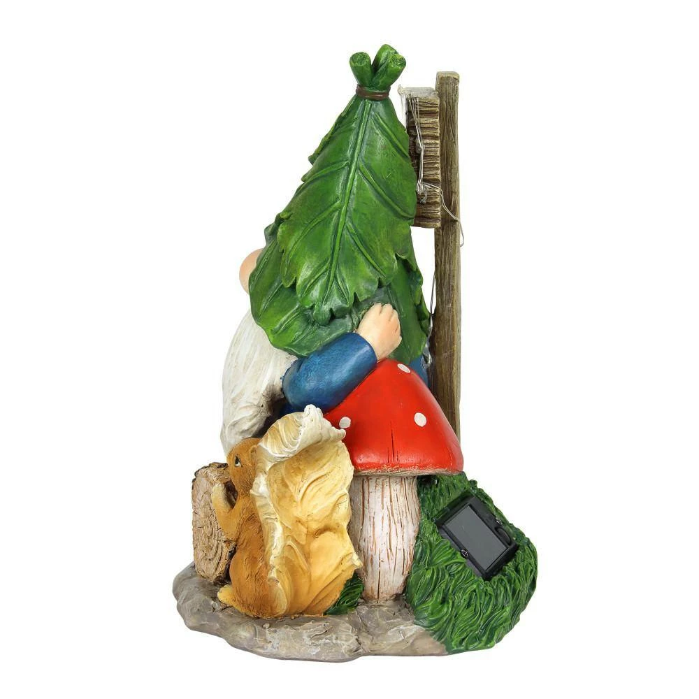 Exhart 8.5 in. x 10 in. Solar with Free Weeds- Pull Your Own Sign, Gnome Garden Statue 4 Exhart 8.5 in. x 10 in. Solar with Free Weeds- Pull Your Own Sign, Gnome Garden Statue - Image 2