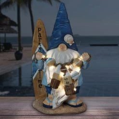 Exhart Solar Surfer Beach Hand Painted with Party Time Surf Board, 7.5 in. x 12.5 in. Gnome Garden Statue 19 Exhart Solar Surfer Beach Hand Painted with Party Time Surf Board, 7.5 in. x 12.5 in. Gnome Garden Statue -Cheap Good Directions Store exhart garden statues 73170 rs 31 1000