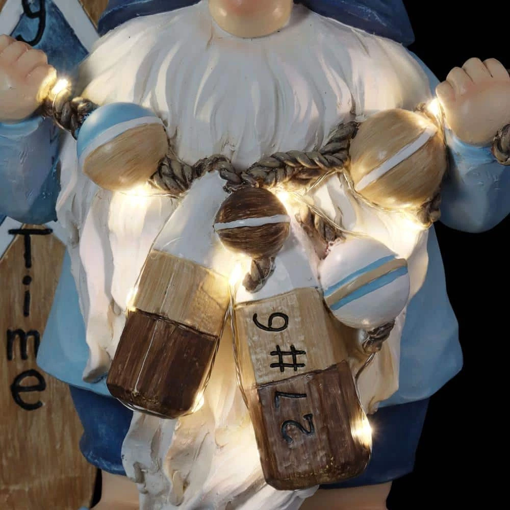 Exhart Solar Surfer Beach Hand Painted with Party Time Surf Board, 7.5 in. x 12.5 in. Gnome Garden Statue 10 Exhart Solar Surfer Beach Hand Painted with Party Time Surf Board, 7.5 in. x 12.5 in. Gnome Garden Statue - Image 8