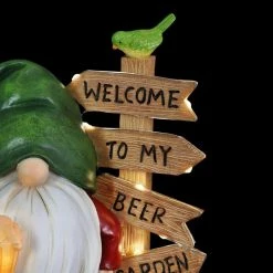Exhart Solar Welcome to My Beer Garden Sign, 8 in. x 9.5 in. Gnome Garden Statue 18 Exhart Solar Welcome to My Beer Garden Sign, 8 in. x 9.5 in. Gnome Garden Statue -Cheap Good Directions Store exhart garden statues 73172 rs 76 1000
