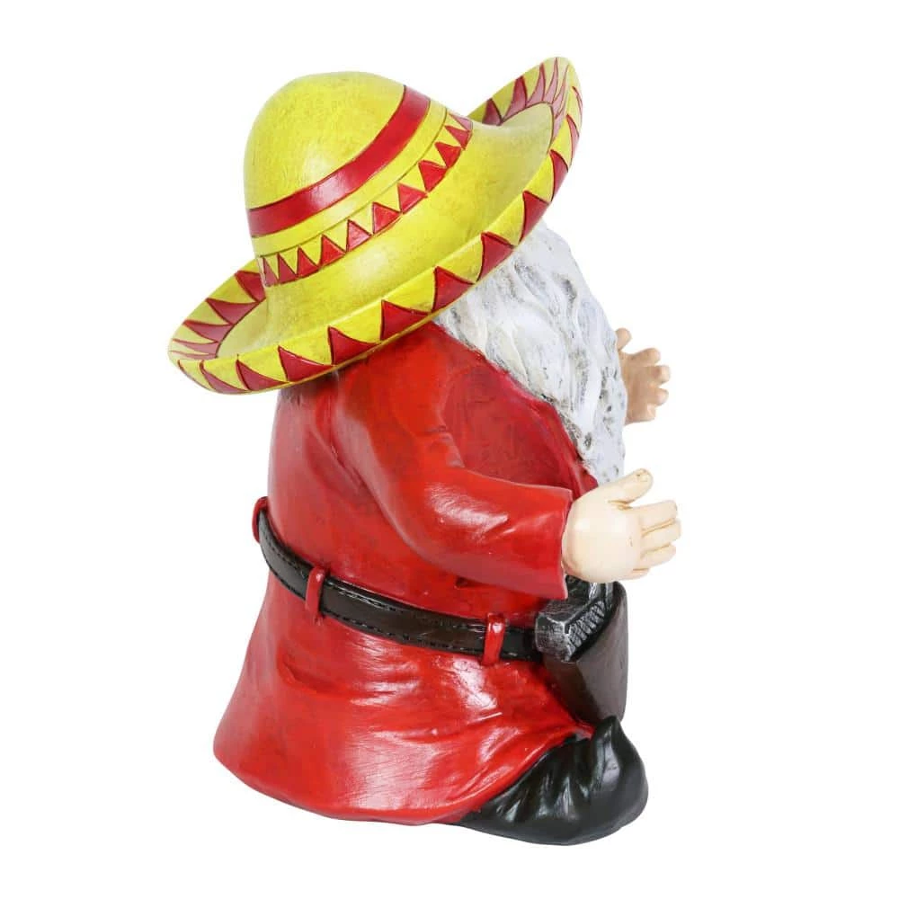 Exhart Hand Painted Gunslinger 2 Can or Bottle Holder, 9.5 in. x 8.5 in. Gnome Garden Statue 4 Exhart Hand Painted Gunslinger 2 Can or Bottle Holder, 9.5 in. x 8.5 in. Gnome Garden Statue - Image 2
