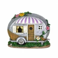 Exhart Solar Hand Painted Camping Trailer with Lavender Awning and Welcome Sign, 5 in. x 6.5 in. Garden Statue 19 Exhart Solar Hand Painted Camping Trailer with Lavender Awning and Welcome Sign, 5 in. x 6.5 in. Garden Statue -Cheap Good Directions Store exhart garden statues 73233 rs fa 1000