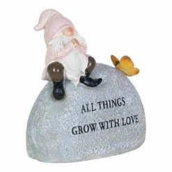 Exhart Solar Hand Painted Inspirational Garden Stone with LED Butterfly, 3 in. x 5.5 in. Gnome Garden Statue 21 Exhart Solar Hand Painted Inspirational Garden Stone with LED Butterfly, 3 in. x 5.5 in. Gnome Garden Statue -Cheap Good Directions Store exhart garden statues 73487 rs fa 1000