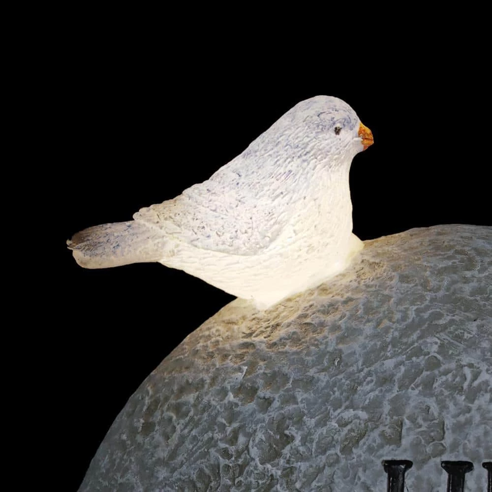 Exhart Solar Hand Painted Inspirational Garden Stone with LED Bird, 3 in. x 5 in. Gnome Garden Statue 11 Exhart Solar Hand Painted Inspirational Garden Stone with LED Bird, 3 in. x 5 in. Gnome Garden Statue - Image 9