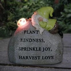 Exhart Solar Hand Painted Gnome Inspirational Garden Stone Statue with LED Lady Bug, 3 in. x 5 in. Gnome Garden Statue 21 Exhart Solar Hand Painted Gnome Inspirational Garden Stone Statue with LED Lady Bug, 3 in. x 5 in. Gnome Garden Statue -Cheap Good Directions Store exhart garden statues 73489 rs 31 1000