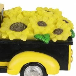 Exhart Solar Hand Painted Beekeeper in a Yellow Sunflower Truck, 11 in. x 5 in. Gnome Garden Statue 16 Exhart Solar Hand Painted Beekeeper in a Yellow Sunflower Truck, 11 in. x 5 in. Gnome Garden Statue -Cheap Good Directions Store exhart garden statues 73498 rs 44 1000