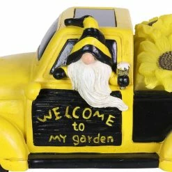 Exhart Solar Hand Painted Beekeeper in a Yellow Sunflower Truck, 11 in. x 5 in. Gnome Garden Statue 14 Exhart Solar Hand Painted Beekeeper in a Yellow Sunflower Truck, 11 in. x 5 in. Gnome Garden Statue -Cheap Good Directions Store exhart garden statues 73498 rs 4f 1000