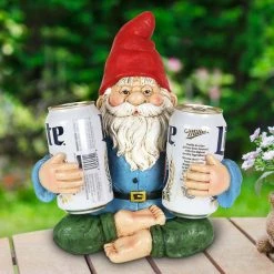 Exhart Hand Painted Yoga Sitting 2 Can or Bottle Holder, 10 in. x 11.5 in. Gnome Garden Statue -Cheap Good Directions Store exhart garden statues 73641 rs 31 1000