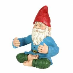 Exhart Hand Painted Yoga Sitting 2 Can or Bottle Holder, 10 in. x 11.5 in. Gnome Garden Statue -Cheap Good Directions Store exhart garden statues 73641 rs fa 1000