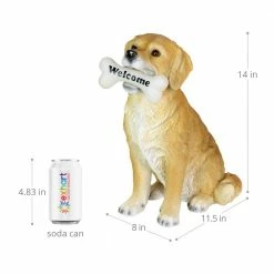 Exhart Solar Labrador Retriever Dog with LED Welcome Bone, 13 in. tall Garden Statue 15 Exhart Solar Labrador Retriever Dog with LED Welcome Bone, 13 in. tall Garden Statue -Cheap Good Directions Store exhart garden statues 73801 rs 1f 1000
