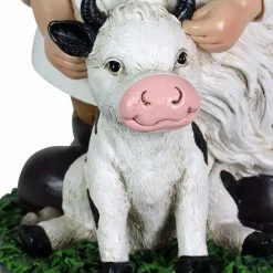 Exhart 6.5 in. x 10 in. Solar Cow Print Hat and Calf, Gnome Garden Statue 16 Exhart 6.5 in. x 10 in. Solar Cow Print Hat and Calf, Gnome Garden Statue -Cheap Good Directions Store exhart garden statues 73994 rs 44 1000
