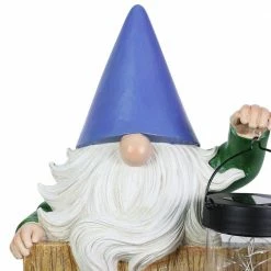 Exhart Solar Hand Painted with a Lantern Jar of LED Fireflies by a Welcome Fence, 8.5 in. x 12.5 in. Gnome Garden Statue 14 Exhart Solar Hand Painted with a Lantern Jar of LED Fireflies by a Welcome Fence, 8.5 in. x 12.5 in. Gnome Garden Statue -Cheap Good Directions Store exhart garden statues 74011 rs 4f 1000