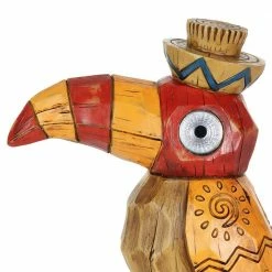 Exhart Solar Orange Tiki Toucan with LED Eyes, 10 in. x 10 in. Garden Statue 14 Exhart Solar Orange Tiki Toucan with LED Eyes, 10 in. x 10 in. Garden Statue -Cheap Good Directions Store exhart garden statues 74022 rs 4f 1000