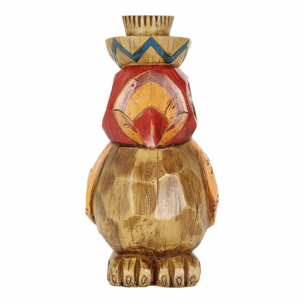 Exhart Solar Orange Tiki Toucan with LED Eyes, 10 in. x 10 in. Garden Statue 9 Exhart Solar Orange Tiki Toucan with LED Eyes, 10 in. x 10 in. Garden Statue - Image 7