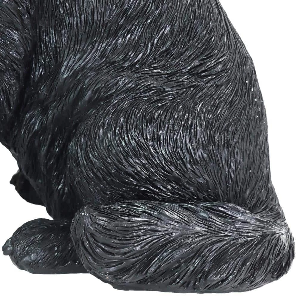 Exhart Solar Black Labrador Retriever Dog with LED Welcome Bone, 13 in. tall Garden Statue 8 Exhart Solar Black Labrador Retriever Dog with LED Welcome Bone, 13 in. tall Garden Statue - Image 6