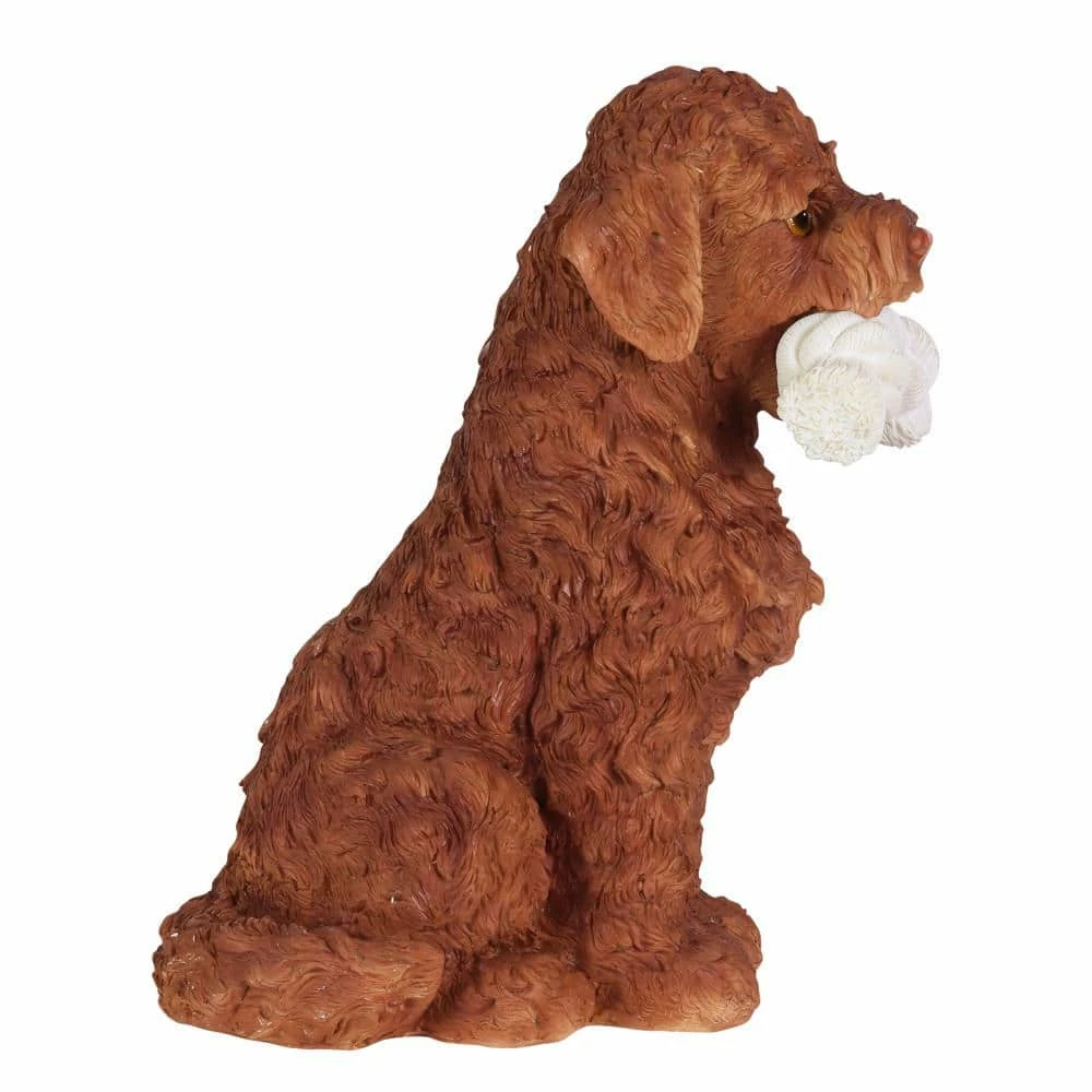 Exhart Solar Doodle Dog with LED Rope Toy, 13.5 in. tall Garden Statue 4 Exhart Solar Doodle Dog with LED Rope Toy, 13.5 in. tall Garden Statue - Image 2