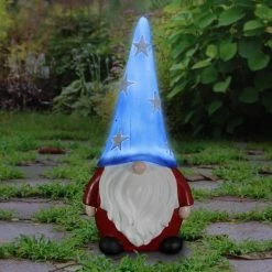 Exhart Hand Painted Patriotic LED Hat On A Battery Operated Timer, 6 in. x 12.5 in. Gnome Garden Statue 17 Exhart Hand Painted Patriotic LED Hat On A Battery Operated Timer, 6 in. x 12.5 in. Gnome Garden Statue -Cheap Good Directions Store exhart garden statues 74227 rs 31 1000