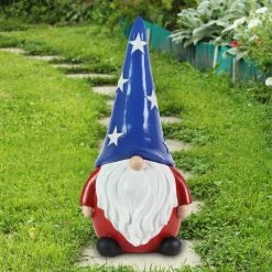 Exhart Hand Painted Patriotic LED Hat On A Battery Operated Timer, 6 in. x 12.5 in. Gnome Garden Statue 12 Exhart Hand Painted Patriotic LED Hat On A Battery Operated Timer, 6 in. x 12.5 in. Gnome Garden Statue -Cheap Good Directions Store exhart garden statues 74227 rs c3 1000