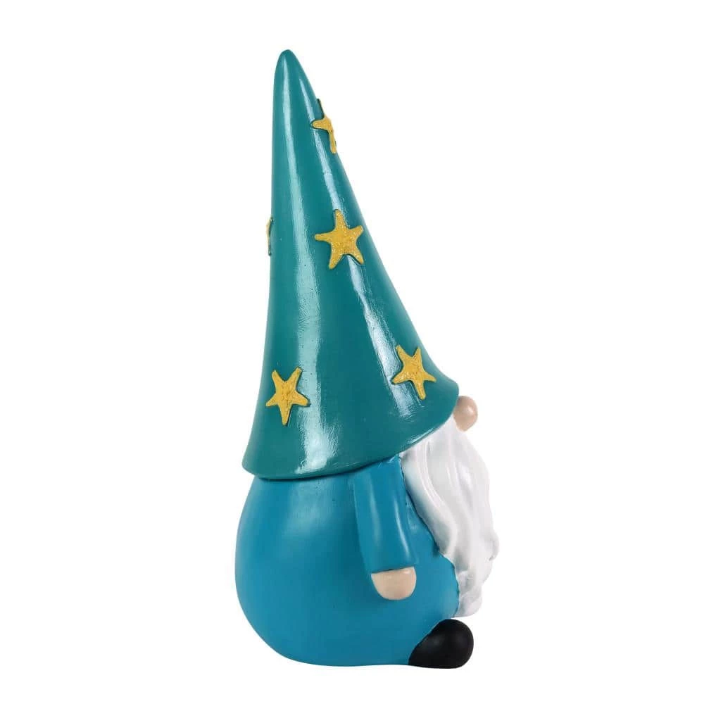 Exhart Hand Painted Starfish LED Hat on a Battery Operated Timer, 6 in. x 12.5 in. Gnome Garden Statue 4 Exhart Hand Painted Starfish LED Hat on a Battery Operated Timer, 6 in. x 12.5 in. Gnome Garden Statue - Image 2