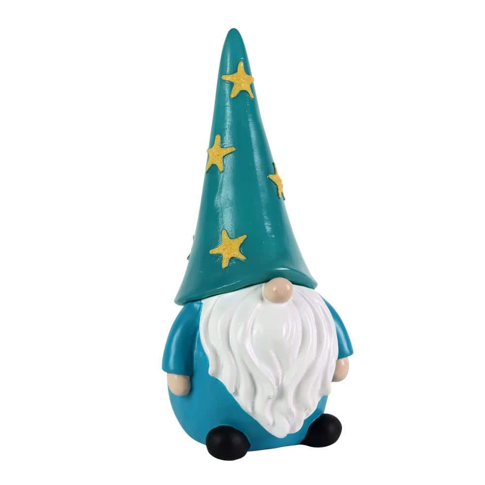 Exhart Hand Painted Starfish LED Hat on a Battery Operated Timer, 6 in. x 12.5 in. Gnome Garden Statue 9 Exhart Hand Painted Starfish LED Hat on a Battery Operated Timer, 6 in. x 12.5 in. Gnome Garden Statue - Image 7