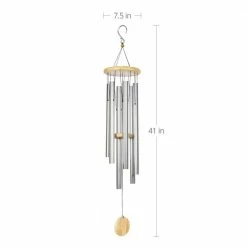 Exhart Silver Large Metal Wind Chimes 11 Exhart Silver Large Metal Wind Chimes -Cheap Good Directions Store exhart wind chimes 18178 rs 1f 1000