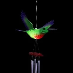 Exhart Solar Hummingbird Fluttering Wings Metal Wind Chimes -Cheap Good Directions Store exhart wind chimes 40217 rs 76 1000