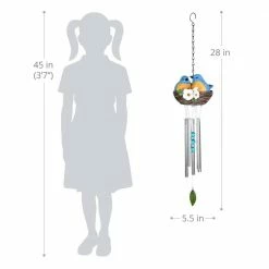 Exhart Nesting Blue Birds with Flowers Hand Painted, 6 in. x 28 in. Resin Wind Chimes 15 Exhart Nesting Blue Birds with Flowers Hand Painted, 6 in. x 28 in. Resin Wind Chimes -Cheap Good Directions Store exhart wind chimes 71918 rs 1f 1000