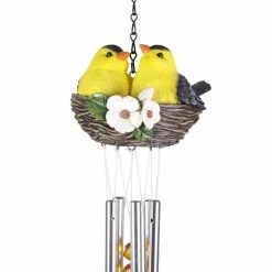 Exhart 6 in. x 28 in. Nesting Orioles with Flowers Hand Painted, Resin Wind Chimes 16 Exhart 6 in. x 28 in. Nesting Orioles with Flowers Hand Painted, Resin Wind Chimes -Cheap Good Directions Store exhart wind chimes 71919 rs 44 1000