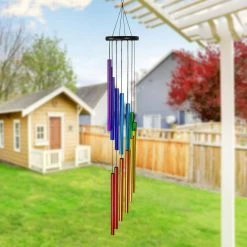 Exhart Cascading Rainbow Hand Tuned, 5.5 in. x 38 in. Metal Wind Chimes 15 Exhart Cascading Rainbow Hand Tuned, 5.5 in. x 38 in. Metal Wind Chimes -Cheap Good Directions Store exhart wind chimes 74175 rs 31 1000
