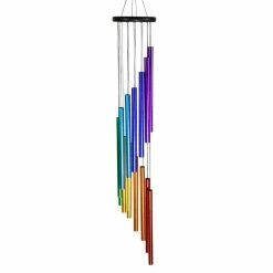 Exhart Cascading Rainbow Hand Tuned, 5.5 in. x 38 in. Metal Wind Chimes 13 Exhart Cascading Rainbow Hand Tuned, 5.5 in. x 38 in. Metal Wind Chimes -Cheap Good Directions Store exhart wind chimes 74175 rs 44 1000