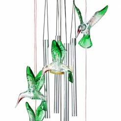 Exhart 5 in. x 26 in. Solar Hummingbird with Color Changing LED lights, Plastic Wind Chimes 12 Exhart 5 in. x 26 in. Solar Hummingbird with Color Changing LED lights, Plastic Wind Chimes -Cheap Good Directions Store exhart wind chimes 74373 rs 4f 1000