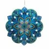 Exhart 12 in. Laser Cut Teal Daisy Mandala with Beaded Details, Metal Spinner 2 Exhart 12 in. Laser Cut Teal Daisy Mandala with Beaded Details, Metal Spinner -Cheap Good Directions Store exhart wind spinners 72484 rs 64 1000