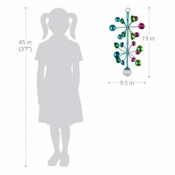 Exhart Art-In-Motion 2 Tiered Colorful Cup with Glass Crackle Ball, 9.5 in. x 19 in. Metal Spinner 9 Exhart Art-In-Motion 2 Tiered Colorful Cup with Glass Crackle Ball, 9.5 in. x 19 in. Metal Spinner -Cheap Good Directions Store exhart wind spinners 74268 rs 4f 1000