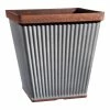 Classic Home & Garden Spokane 14 in. Galvanized Resin Square Planter with Copper Rim 2 Classic Home & Garden Spokane 14 in. Galvanized Resin Square Planter with Copper Rim -Cheap Good Directions Store galvanized classic home garden plant pots 5114 588r 64 1000