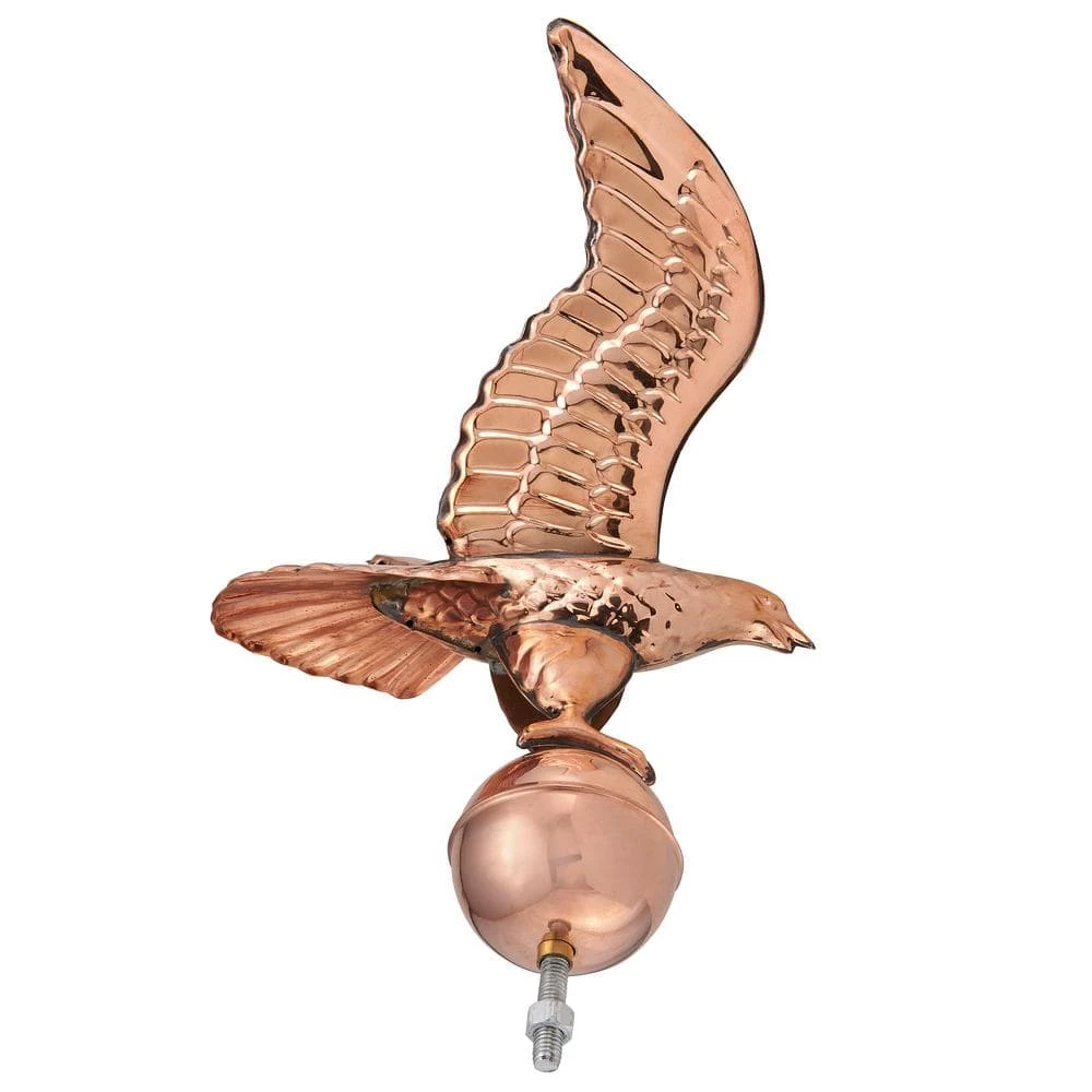 Good Directions Pure Copper Eagle with Ball Flagpole Topper, 16" Wingspan 5 Good Directions Pure Copper Eagle with Ball Flagpole Topper, 16" Wingspan - Image 3