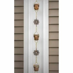 Good Directions 100% Pure Copper Buddha Head Rain Chain, 8-1/2 ft. Long, Antiqued Copper, 12 Figures, Replaces Downspout 13 Good Directions 100% Pure Copper Buddha Head Rain Chain, 8-1/2 ft. Long, Antiqued Copper, 12 Figures, Replaces Downspout -Cheap Good Directions Store good directions rain chains 474v3 8 1f 1000