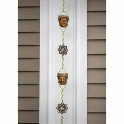 Good Directions 100% Pure Copper Buddha Head Rain Chain, 8-1/2 ft. Long, Antiqued Copper, 12 Figures, Replaces Downspout 14 Good Directions 100% Pure Copper Buddha Head Rain Chain, 8-1/2 ft. Long, Antiqued Copper, 12 Figures, Replaces Downspout -Cheap Good Directions Store good directions rain chains 474v3 8 44 1000