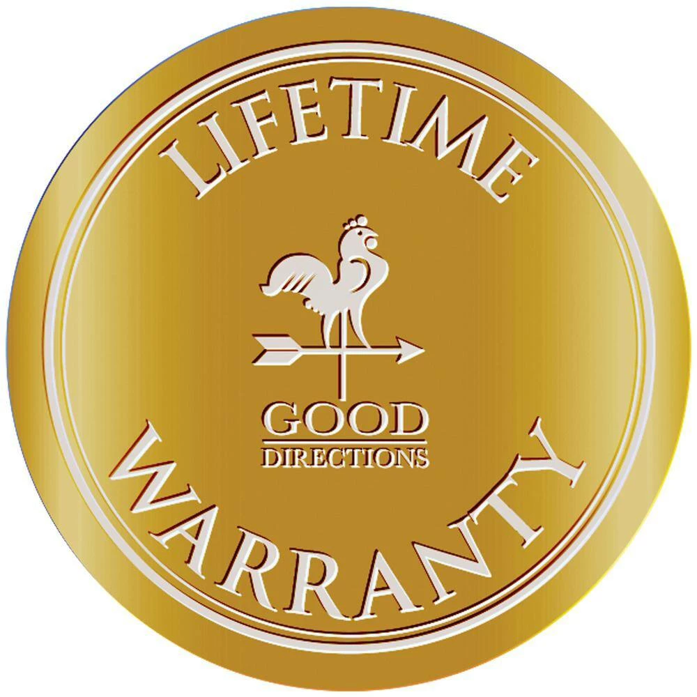 Good Directions 100% Blue Verde Pure Copper Fluted Flower Rain Chain, 8-1/2 ft. Long, Large Cups, Replaces Downspout 4 Good Directions 100% Blue Verde Pure Copper Fluted Flower Rain Chain, 8-1/2 ft. Long, Large Cups, Replaces Downspout - Image 2