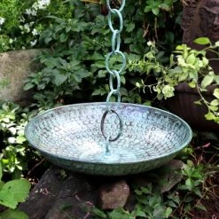 Good Directions 100% Blue Verde Pure Copper Rain Chain Basin, Large 16-1/2 in. Dia., 4 in. High, Hand Hammered Design 11 Good Directions 100% Blue Verde Pure Copper Rain Chain Basin, Large 16-1/2 in. Dia., 4 in. High, Hand Hammered Design -Cheap Good Directions Store good directions rain chains 479v1 1f 1000