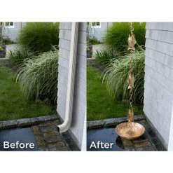 Good Directions 100% Pure Copper Fish Rain Chain, 8-1/2 ft. Long, Large Wide Mouthed Fish, Replaces Gutter Downspout 15 Good Directions 100% Pure Copper Fish Rain Chain, 8-1/2 ft. Long, Large Wide Mouthed Fish, Replaces Gutter Downspout -Cheap Good Directions Store good directions rain chains 487p 8 40 1000