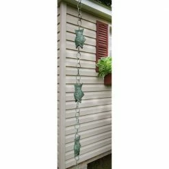 Good Directions 100% Blue Verde Pure Copper Fish Rain Chain, 8-1/2 ft. Long, Large Wide Mouthed Fish, Replaces Downspout -Cheap Good Directions Store good directions rain chains 487v1 8 1f 1000